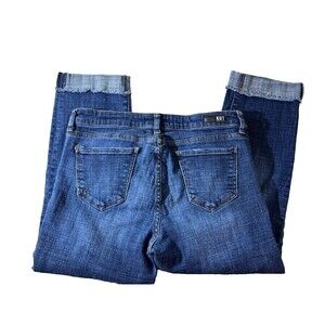 KUT From The Kloth Ladies Cropped Ankle Jeans in Medium Wash Size 10